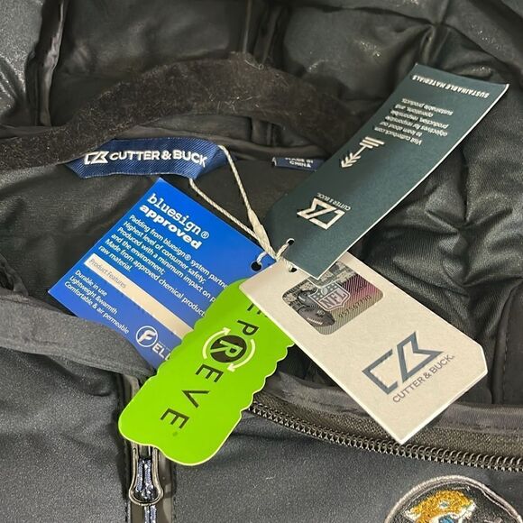 Cutter & Buck Jacket Mens Sz L Mission Ridge Jaguar Helmet puffer eco insulated - Picture 10 of 16